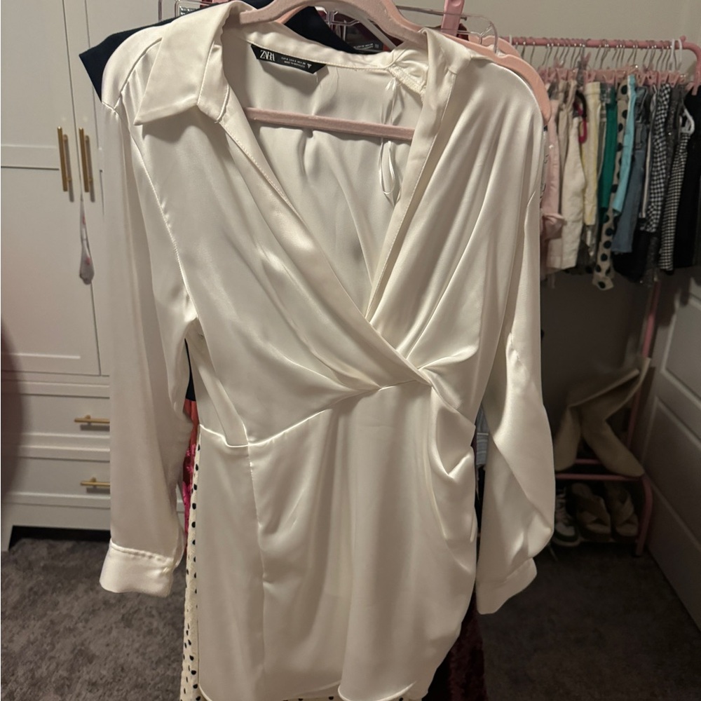 Zara Silk mini dress